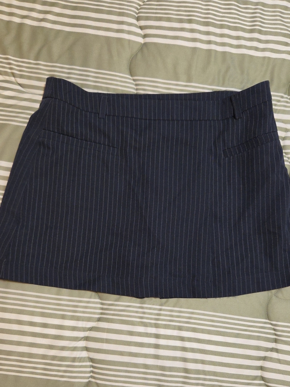 Navy Pinstripe Women's Mini Skort NWOT